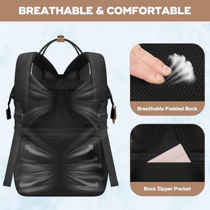 Maelstrom Cooler Backpack,Double Deck Insulated Bag,Leakproof Lunch Chest | 36 Can,Keeps Food Cold For 16h,Ergonomic, Lightweight. Perfect For Men, Women, Beach, Hiking,Camping, Travel, Work - color: 1.black