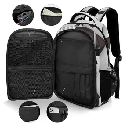 Custom Text Sport Ball Athlete Player Soccer Black Backpacks for Girls Boys School, Capacity School Backpacks for Kids Water-resistant Bookbags - color: Black