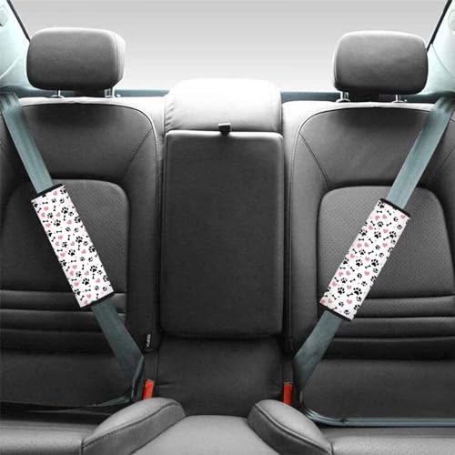 Dreaweet Dog Paw Print Seat Belt Cover Pad for Kids Cute Seatbelt Covers Soft Seat Belt Shoulder Pad for Car Bag Backpack - color: Dog Paw Print