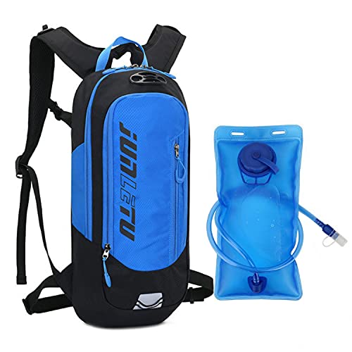 Croogo Hydration Packs,Hydration Backpack with 2L Hydration Bladder,Bicycle Daypack Waterproof Breathable Bag for Climbing - color: Ot04-blue-sd