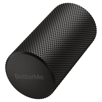 BetterMe Foam Roller for Muscle Recovery – High Density Exercise Roller for Back &Legs – Deep Tissue Massage Roller for Tension, Relief & Stretching (Black) - color: Black