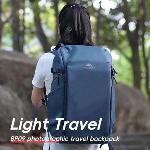 Summit Creative 26L Camera Backpack – Water-Resistant DSLR & Mirrorless Photography Bag with Lens, Tripod Holder & 16" Laptop Compartment – Blue - color: 26L Blue