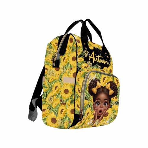 M YESCUSTOM Custom Diaper Bag with Name,Personalized Diaper Bag Backpack Mother Gift,Custom Monogram Baby Travel Bag Nursing Diaper Mommy Backpack with Adjustable Shoulder Straps Nappy Bag - color: Design 15