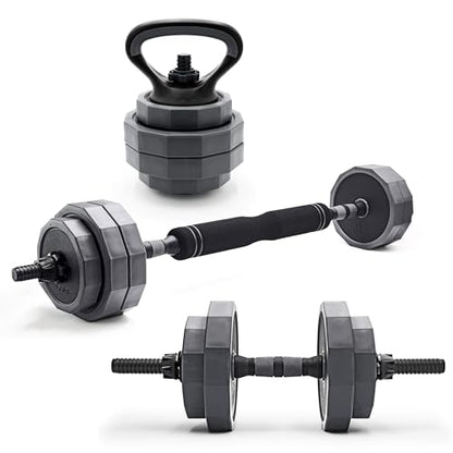 CAP Barbell Multi-Use Adjustable Weight Set - Versatile Dumbbell, Barbell & Kettlebell for Full-Body Workouts | 45lb and 66lb options - size: 45 lb Set