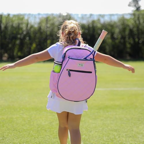 Ame & Lulu Kids Big Love Tennis Backpack - color: Quilted Blush