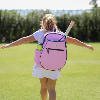 Ame & Lulu Kids Big Love Tennis Backpack - color: Quilted Blush