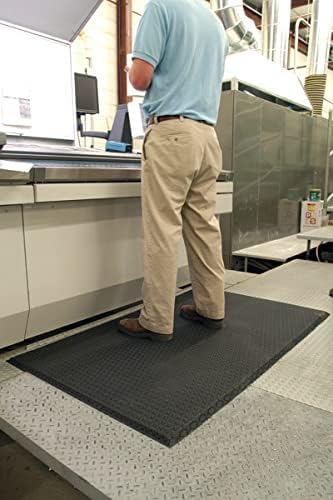Hudson Exchange (4'x4') MaxCush Anti-Fatigue Comfort Industrial Ergonomic Mat - size: 4'x4'