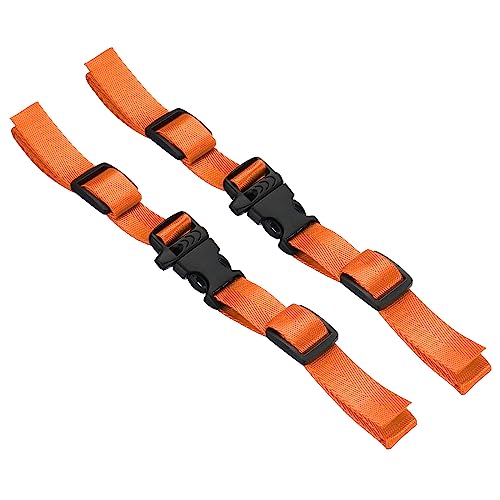 PATIKIL Backpack Belt Strap, 2 Pack Nylon Webbing Adjustable Replacement Waist Strap with Quick-Release Buckle for Pack Backpack Luggage Bags, Orange - color: Orange