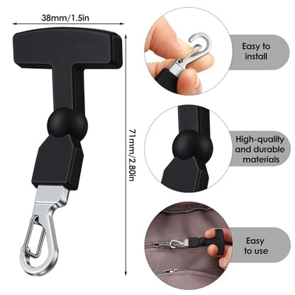 Suncalla 6pcs T-Latch Zipper Pulls Heavy Duty Zipper Pulls Clippable Replacement Zippers Pull for Backpack Luggage Freezer Bag Sports Equipment