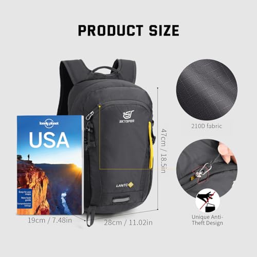SKYSPER Small Hiking Backpack, 20L/30L Lightweight Travel Backpacks Hiking Daypack for Women Men - color: Lantc20-darkgray, size: 30L