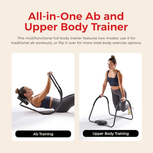 Sunny Health & Fitness Adjustable Abdominal Waist Trainer with Elbow Support for Abdominal Exercises and Cardio Workouts - color: Black