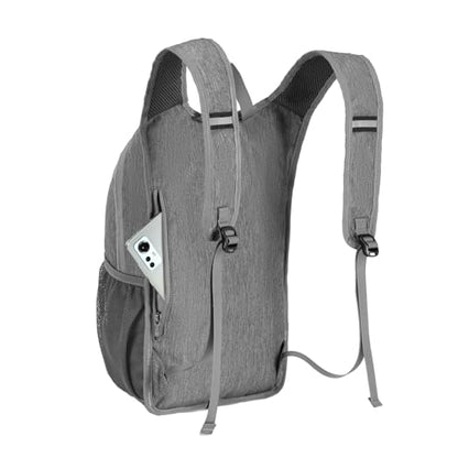 SKYSPER 10L Hiking Backpack, Foldable & Packable Lightweight Daypack for Travel, Collapsible Small Compact Hiking Backpack for Women & Men, Gray - color: Gray