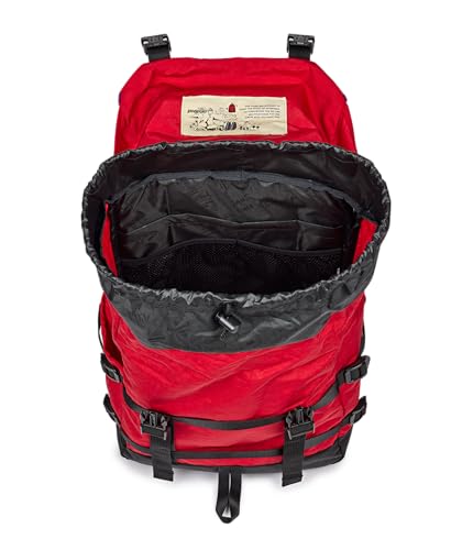 JanSport Skip Pack Backpack – 28L Capacity, Fits 13.5" Laptop, Large Main Compartment, Side Water Bottle Pocket – Ideal for Work & Travel, Red Tape - color: Red Tape