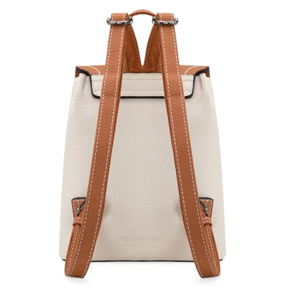 Montana West Small Womens Backpack Vegan Leather Mini Backpack Purse for Women Cute Convertible Shoulder Bag - color: Beige