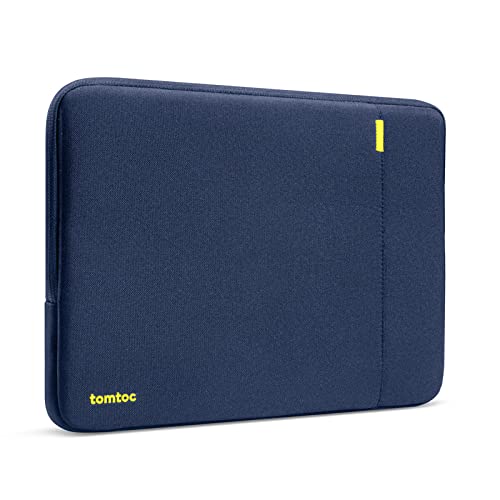 tomtoc 360° Protective Laptop Sleeve for 16-inch MacBook Pro M5 Pro/Max (2026) A3428 A3429, M4/M3/M2/M1 A3403 A3186 A2991 A2780, Water-Resistant MacBook Case Bag with Accessory Pocket Fits Dell XPS 16 - color: Navy Blue, size: 16-inch for New MacBook Pro