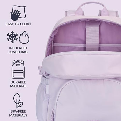 Bentgo 2-in-1 Adult Backpack & Insulated Lunch Bag - color: Lavender