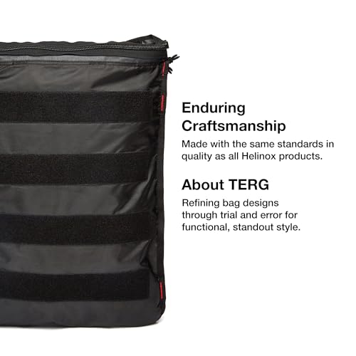 Helinox TERG All Way Square Backpack, Outdoor High-Performance Bag 20L, 1.9lbs, Rugged Materials, Waterproof Zippers (Duck Camo) - color: Duck Camo