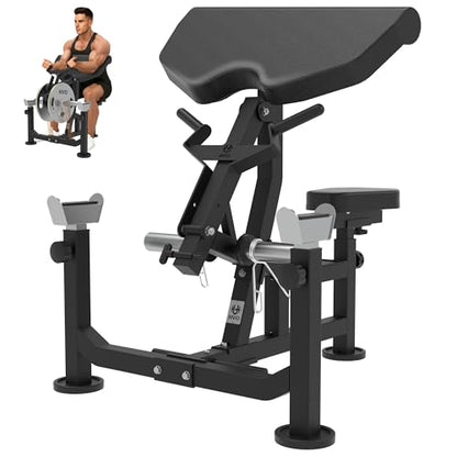 HVO Bicep Tricep Curl Machine Preacher: Curl Bench 2 in 1 Arm Curl and Tricep Extension Machine for Home Gym Workout - style: Black-Preacher Curl Machine