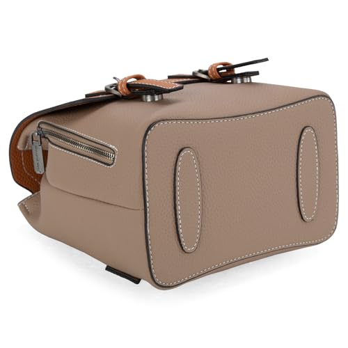 Montana West Small Backpack Purse for Women Vegan Leather Mini Colorblock Womens Backpack Cute Convertible Shoulder Bag - color: Camel