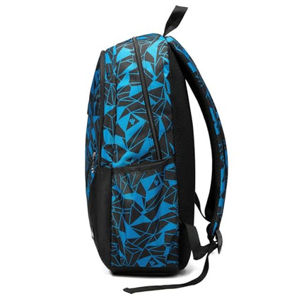 Travel Laptop Backpack, Business Slim Sturdy Water Resistant School Backpack, Gift for Men & Women, Fits 15.6 Inch Notebook - color: Black-blue