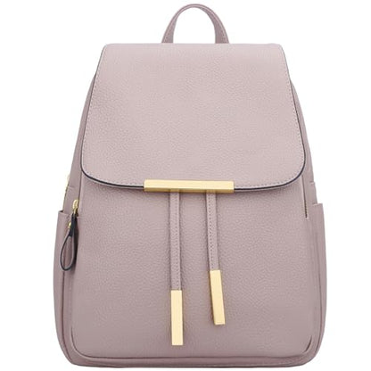 KKXIU Trendy Leather Backpack Purse for Women and Ladies Shoulder Travel Daypacks Bags (A-Pink) - color: A-pink, style: Backpack