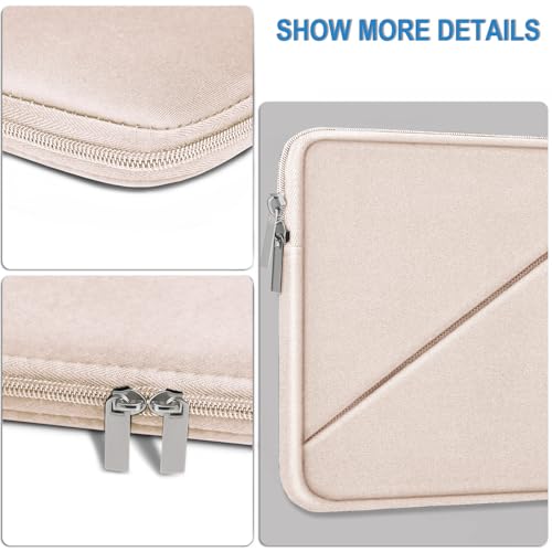 Laptop Sleeve 15.6 inch, Traveling Carrying Computer Bag with Zippered Pocket, Shockproof Protective Laptop Case Compatible for Apple Notebook, HP, Dell, Acer, Asus, Lenovo, Pink - color: Pink, size: 15.6 inch