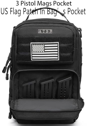 Tactical Sling Backpack With Holster Military Crossbody Bag for Men Single Shoulder Back Pack 10L - color: Red
