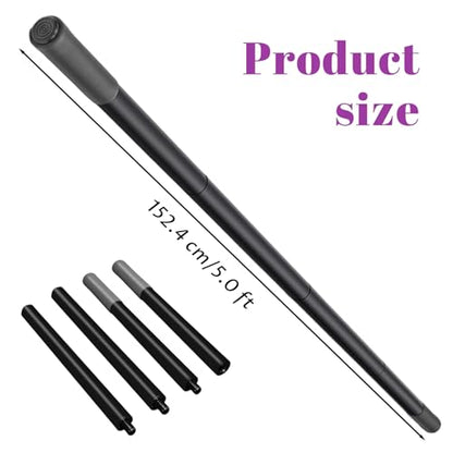 Sturdy Steel Yoga Stick Stretching Stick with Non-Slip Ends & Foam Handles for Mobility Flexibility Balance Exercise Pole for Fitness Posture Correction