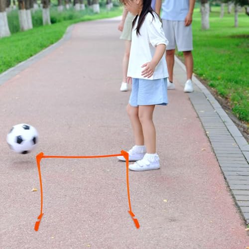 SHERCHPRY Adjustable Plastic Speed Hurdles for Soccer Training, Foldable Agility Hurdle Set with Three Height Levels, Wear-Resistant Football Training Equipment for Youth Running Practice