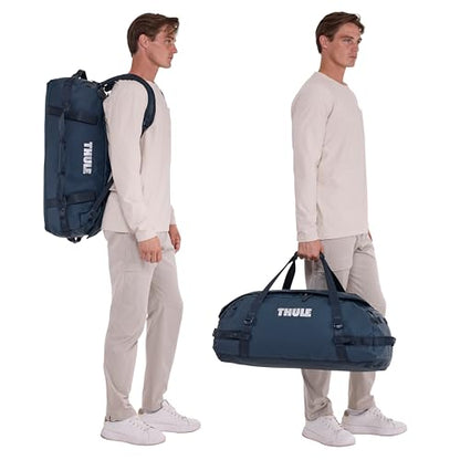Thule Chasm Duffel bag, Weather-resistant materials, Easy packing, Converts to backpack, Internal pockets, Travel-ready - color: DARKEST BLUE, size: 70L