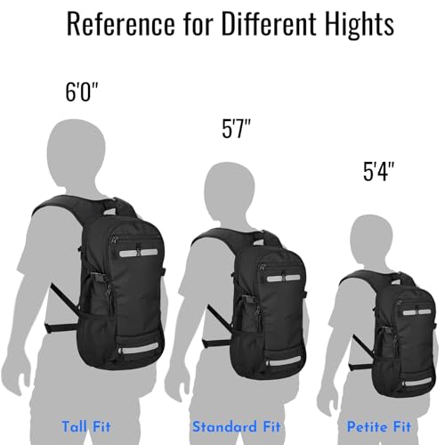Zavothy 20L Multipurpose Hiking Backpack with 3L Water Bladder – Durable Hydration Backpack with Insulated Bladder Compartment, Hidden Helmet Holder & Rain Cover – for Hiking, Commuting, and Camping - color: Grey