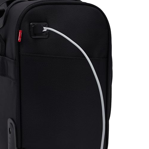 TPRC 15” Underseat Carry-On Luggage Airline Approved Personal Item with USB Charging Port, Black - color: Black