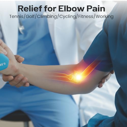 Inspack Flex Tennis Elbow Therapy Bar, Flexbar Treatment, Grip Strength Trainer, Therabars Flex Bars Physical Tendonitis, Wrist, Pain Relief, Forearm Strengthener Hand Exercise, Resistance Twist 25lb 15lb 10lb - color: Blue_25LB