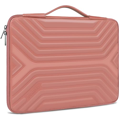 DOMISO 14 Inch Shockproof Waterproof Laptop Sleeve with Handle Lightweight Soft EVA Tablet Case for 14" Laptops/Lenovo ThinkPad/HP Pavilion 14 Stream 14 / Dell, Pink - color: Pink, size: 14 Inch