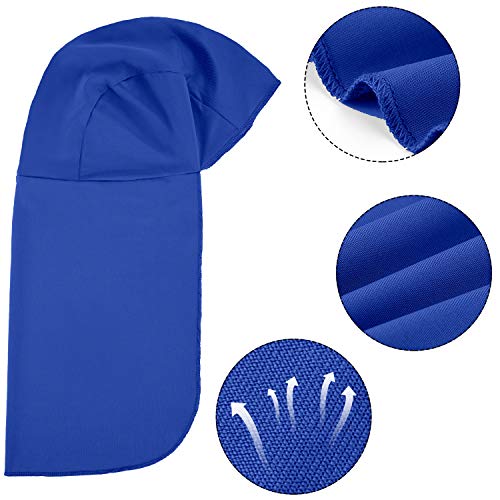2 Packs Cooling Skull Cap with Neck Shade, Elastic Hard Hat Sun Shield for Men Women, Quick Dry Moisture Wicking - color: Blue, size: One Size