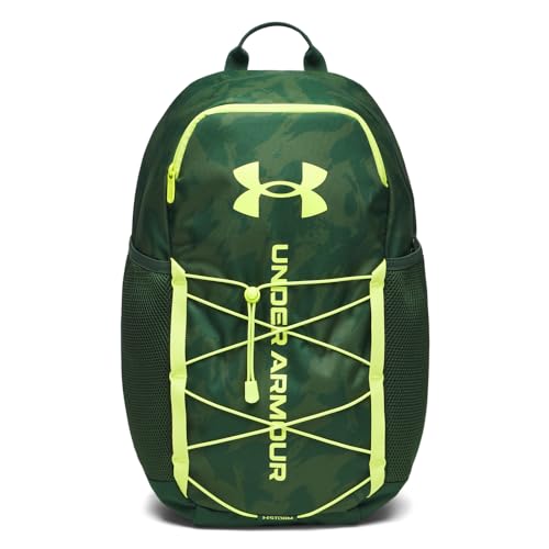Under Armour Unisex Hustle Sport 6.0 Backpack, (301) Forest Green/Forest Green/Green Citrine, One Size Fits Most - color: (301) Forest Green / Forest Green / Green Citrine, size: One Size Fits Most