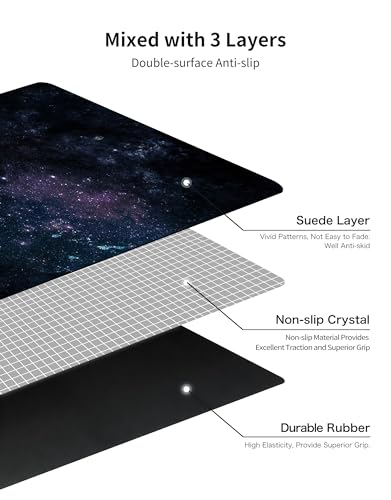 nuveti Printed Travel Yoga Mat-1/16 Inch Thick Non Slip Fitness Workout Mat with Carrying Bag, Foldable Lightweight Suede & Natural Rubber Yoga Mat for Yoga Pilates and Fitness 72" L x 24" W x 1.5mm - color: YinXing