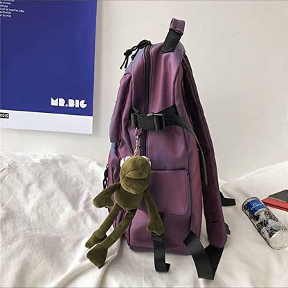 Casual Large Capacity Student Backpacks Cute Backpack for Back To School Traveling Hiking Teens Girls Aesthetic Backpack… (Purple) - color: Purple