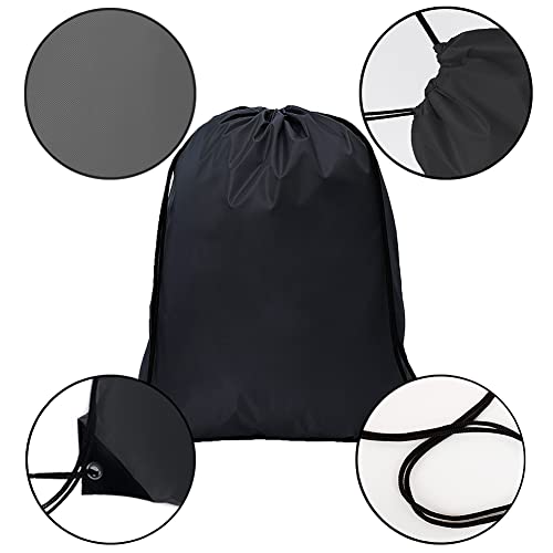 Bulk Drawstring Bags, Polyester Draw String Bags, Gym Sports Cinch Bag Drawstring Backpack for Women Men - color: Multicolor