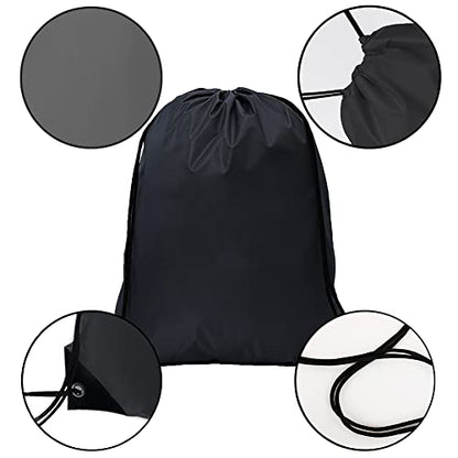 Bulk Drawstring Bags, Polyester Draw String Bags, Gym Sports Cinch Bag Drawstring Backpack for Women Men - color: Multicolor