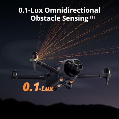DJI Mavic 4 Pro Drone Fly More Combo 6K60 HDR, 100MP, 51-Min Max Flight Time, 18.6-Mile Range, ActiveTrack 360 Subject/Vehicle Tracking, Omnidirectional Avoidance Bundle with 128GB Memory, 2 Year CPS Warranty, Backpack, Bundle It Better Lens Cloth + More