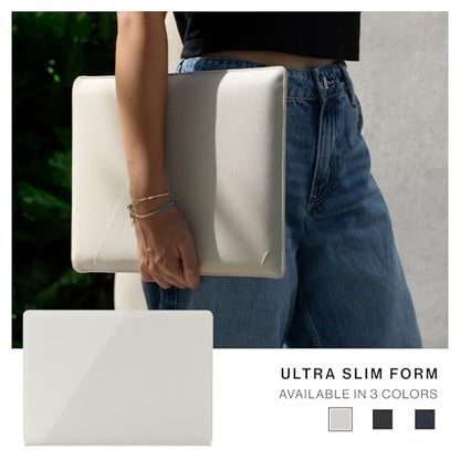 NATIVE UNION Stow Slim for MacBook Air 15" (2023) and MacBook Pro 16” (2021-2024) – Premium MacBook Sleeve with Easy-Access Magnetic Closure (Sandstone) - color: Sandstone, size: 16"