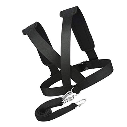 INOOMP Harness Trainer Power Sled Workout Harness Tire Pulling Harness Physical Training Resistance Rope Kit for Improving Stamina Agility Strength