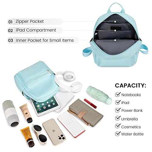 LOVEVOOK Backpack for Women Light Weight Waterproof Backpack Purses Daily Backpack… | Light Weight - color: Light Blue