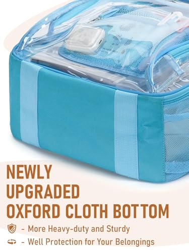 Clear Backpack Heavy Duty for Women Men Boys Girls, Large Clear Bookbag See Through Backpack for School College - color: 8#light+pouch-no Reflective Strips