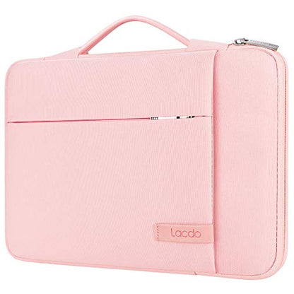 Lacdo 360° Protective Chromebook Case 11 Inch Laptop Sleeve for 11 Inch Acer HP Lenovo Dell Samsung ASUS Chromebook Spin 311, 13 Inch Microsoft Surface Pro 11th Copilot+PC/10/9/8/X Computer Bag, Pink - color: Pink, size: 11-11.6 Inches