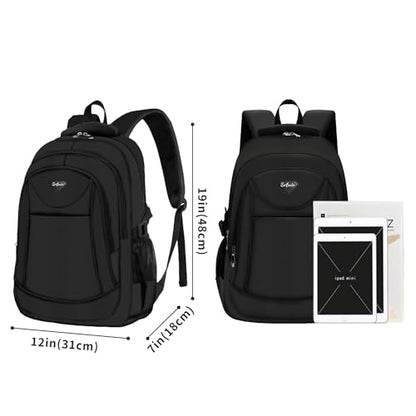 Casual Lightweight Backpacks for Boys & Girls, School Bookbags, 15 "Laptop Backpack, Travel Bag - color: 211hei