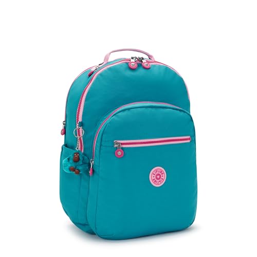 Kipling Women's Seoul Extra Large 17" Laptop Backpack, Durable, Roomy with Padded Shoulder Straps, Built-In Protective Sleeve - color: Striking Blue, size: 13.5''L x 17.75''H x 9''D