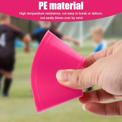 25pcs Soccer Cones for Training, Mini Football Practice Cones with Mesh Bag Flexible Agility Field Markers Disc for Football Soccer Basketball Sports Training Practice Equipment
