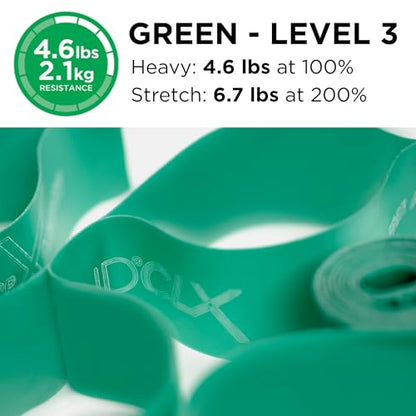 THERABAND CLX Resistance Band with Loops, 5-Foot Band - color: Level 3 / Heavy - Green